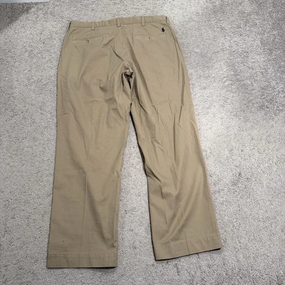 POLO RALPH LAUREN Preston Pant Mens 36X29 Brown Cotton Chino Casual - Picture 3 of 12